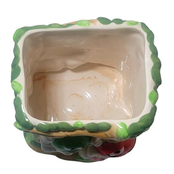 Mars M & M Candy Flower Vase or Planter FTD Green M on Swing R + G - Picture 6 of 9